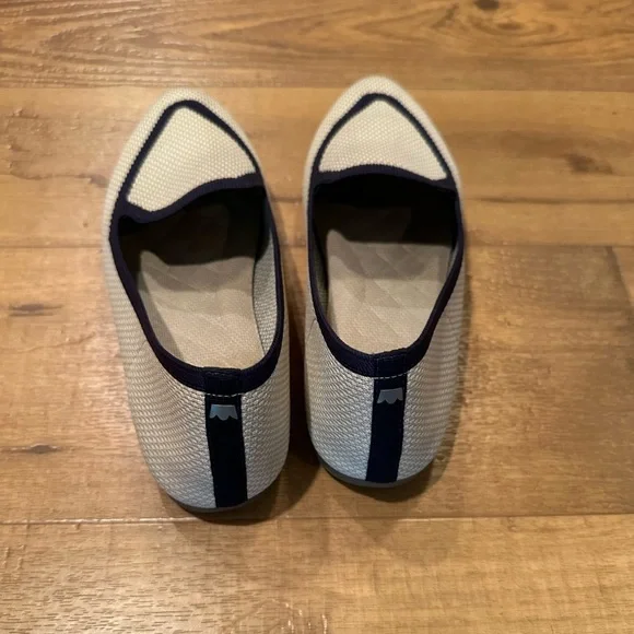 BIRDIES/ JUDY BLUE Cream and Black Flats - Picture 3 of 4